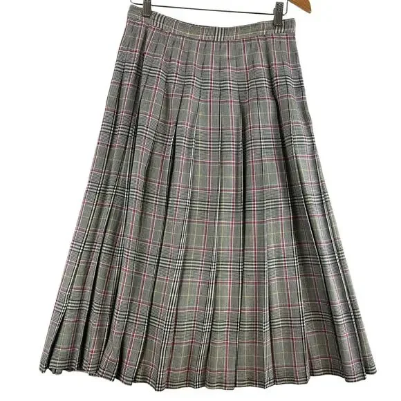 Pendleton Sophisticates VTG Pleated Plaid Skirt SZ 10 - Picture 3 of 9